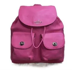 coachコーチ本革ピンクレザーリュック・バックパック