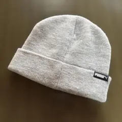 PUMA ニット帽 ビーニー グレーのサムネイル