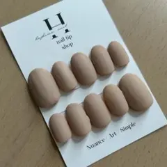 【現品のみ】ワンカラーネイル　マットネイル　淡色ネイル　ネイルチップ　春ネイル