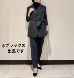 美品 SS セオリーリュクス ウール ストレッチ センタープレスパンツ 黒