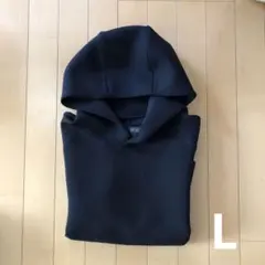 UNIQLO ウルトラストレッチドライスウェットプルパーカ L ブラック