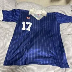 90s❗️USA製‼️PATRICK サッカーシャツ 青 ストライプ 17