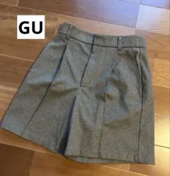 GU フロントタック入り ショートパンツ キュロット 秋冬用