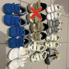 asics ベビーシューズ キッズシューズ　9足セット スニーカー　上履き