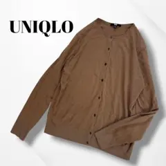UNIQLO/ユニクロ/エクストラファインメリノクルーネックカーディガン/長袖