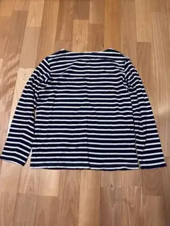 BACK NUMBER ボーダー柄 カットソー ネイビー Mサイズ