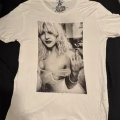 ホワイト グラフィックプリント Tシャツ