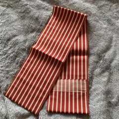 赤と白のストライプ 半幅帯