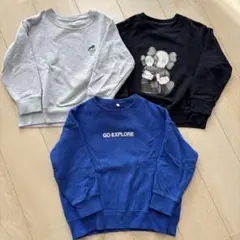 ユニクロ/GU トレーナー　120サイズ　3枚セット