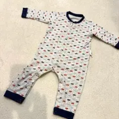 UNIQLO 車柄 ベビーパジャマ 80cm ロンパース