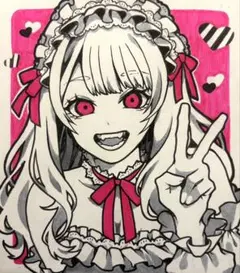 T*A様 【原画】手描き アナログ オリジナルイラスト 大色紙 No.117 デ T*A様 【原画】手描き アナログ オリジナルイラスト 大色紙 No.117 デ