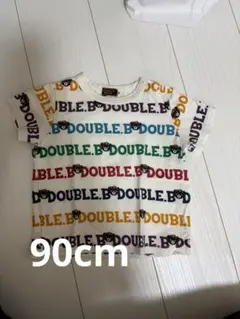 DOUBLE.B ベビーTシャツ 90 カラフルロゴ