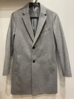 ジャーナルスタンダード　グレー シングルボタン チェスターコート