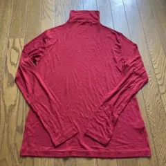 HEATTECH EXTRA WARM レッド 長袖Tシャツ XL