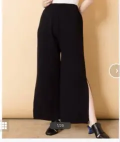 オズモーシス 接結バイカラーニットパンツ