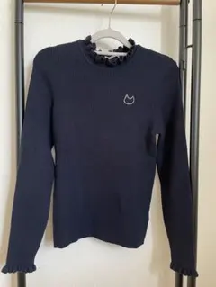 any FAM ネイビー フリルトップス 150