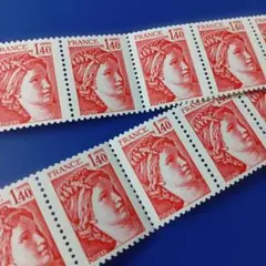 9981 外国切手 フランス 1970.80年代 マリアンヌ 10枚