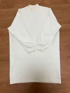 UNIQLO ホワイト 長袖ワンピース Lサイズ