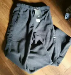 ユニクロ×ニードルズ フリースワイドパンツ グレー Ｍ