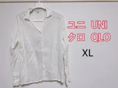 【UNIQLO】ワイシャツ 長袖ブラウス ストライプ