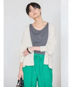 【AMERICAN HOLIC】ＵＶカットショートニットカーディガン