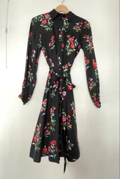 kate spade 花柄シャツワンピース