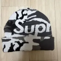 Supreme カモフラージュ ビーニー ニット帽 - メルカリ