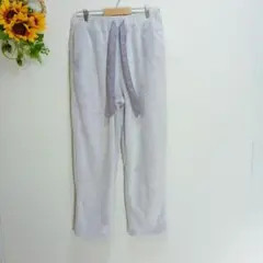 GU 裏フリーストラックパンツ　XLサイズ　薄紫　ボア　部屋着　日常着　シンプル