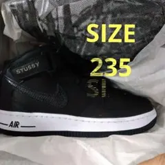 NIKE X STUSSY AIR FORCE 1 '07 MID Black