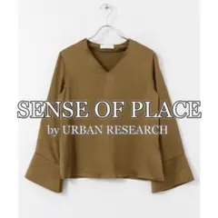 SENSE OF PLACE カットソー Vネック ブラウス
