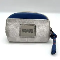 コーチ☆ポーチ☆キャンバス☆白系☆未使用美品☆タグ付き - メルカリ