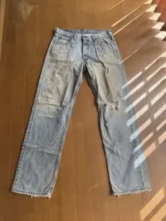 希少品）ksubi スビ ダメージフレアデニムパンツ ライトブルー - メルカリ