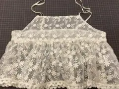 flower 今期完売　ネイチャーレースビスチェ　アイボリー