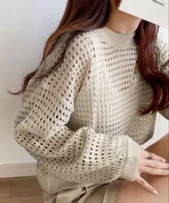 重ね着風 ニット