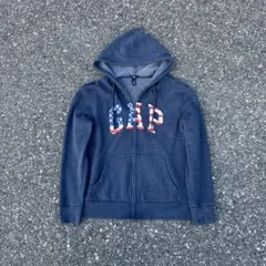 OLD GAP full zip up 刺繍 y2k hoodi