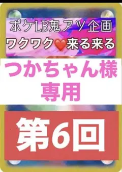 【つかちゃん様専用】第6回ワクワク来る来る企画