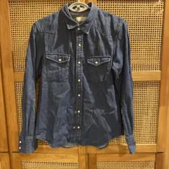 【良品】ナノユニバース　デニムシャツ　紺