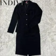 INDIVI インディビ　スーツ　ブラック　Lサイズ　40
