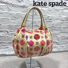 kate spade ケイトスペード 幾何学柄 スパンコール ハンドバッグ