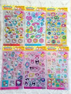サンリオキャラクターズキラッとシール 6枚セット