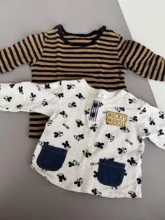 ミッキーマウス　ディズニー　保育園　セット売り　80cm ロンT