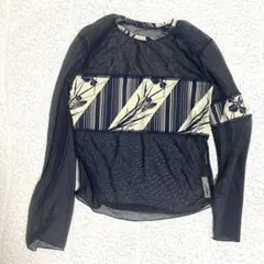 シアートップス 長袖 紺色