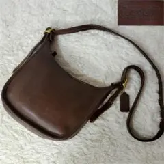 希少✨ コーチ ショルダーバッグ マシューヒーリー レザー ブラウン チャーム付