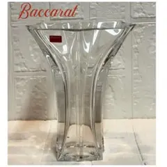良品】Baccaratバカラ フラワーベース クリスタルガラス 花瓶 置物 