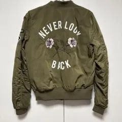 刺繍入り MA-1ジャケット h&m