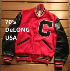 70's DeLONG アワードジャケット USA製　スタジャン