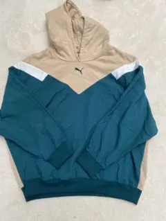 PUMA バイカラー パーカー フード付き