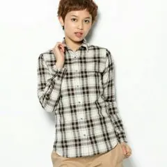 【美品‼値下げ‼】spick&span Noble♡ツイルチェックシャツ