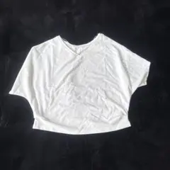 新品・未使用　GU 2WAYドルマンTシャツ XL オフホワイト新品
