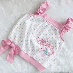 メゾピアノ みみぽぽ ドット×リボン キャミソール　130